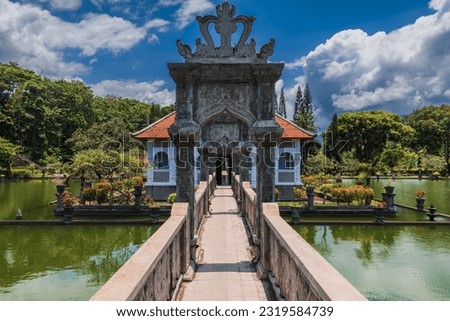 Water Palace Taman Ujung in Bali Island Indonesia - travel and architecture background Royalty-Free Stock Photo #2319584739