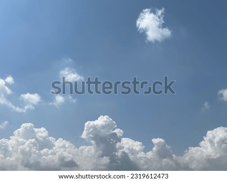 Blue sky abstract clouds stock photo