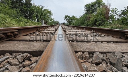 A Close railroad track picture 