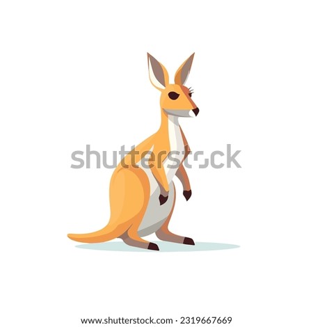 A kangaroo vector illustrator Art