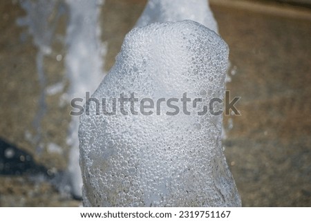 Close-up of splashing water from a fontain.