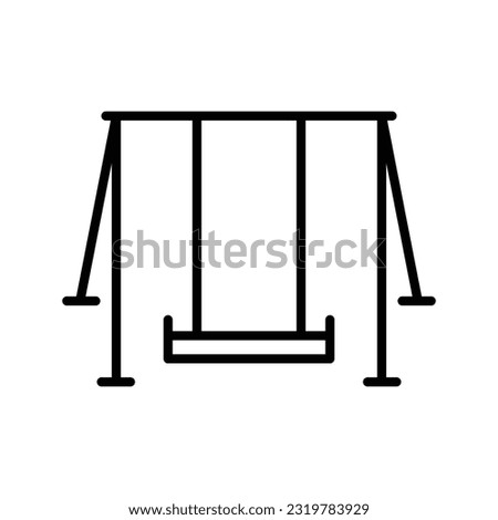 swings icon design template vector isolated on white backround