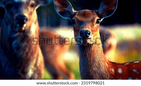 Axis deer in its natural habitat