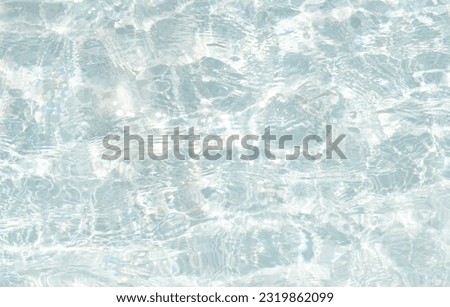 abstract blue water background in  the sun 
