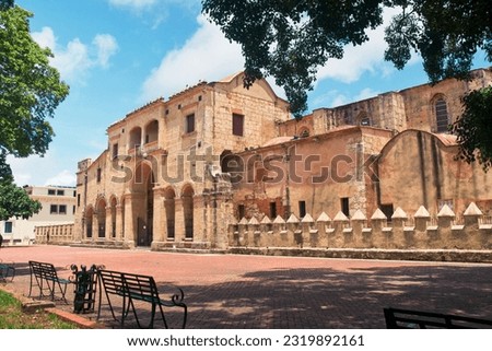 Cathedral, Parque Colon, Santo Domingo. Dominican Republic. 1514-1544. Royalty-Free Stock Photo #2319892161