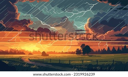 the sky transforming An epic moment raindrop Royalty-Free Stock Photo #2319926239