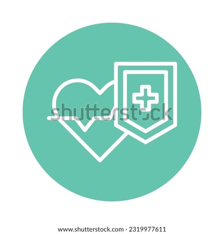 Protection health care color line icon. Isolated vector element. Outline pictogram for web page, mobile app, promo
