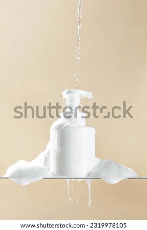 White Body Wash foam Water Personal Care Royalty-Free Stock Photo #2319978105