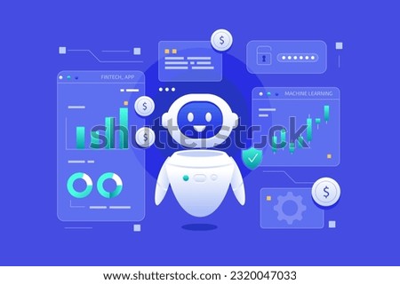 Ai Artificial intelligence in Finance Fintech and the future of financial services Royalty-Free Stock Photo #2320047033