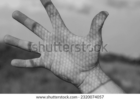 A shadow of the hand 