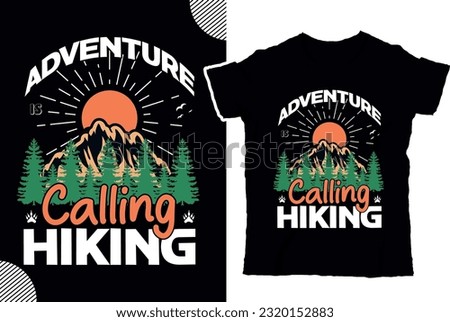Climber hiker backpacker silhouette vector of a mountaineer, t shirt design