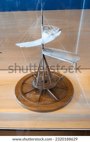 Da Vinci's Aerial Screw Prototype