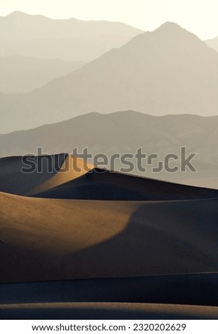 Sunrise - Stovepipe Wells Dunes, Death Valley Royalty-Free Stock Photo #2320202629
