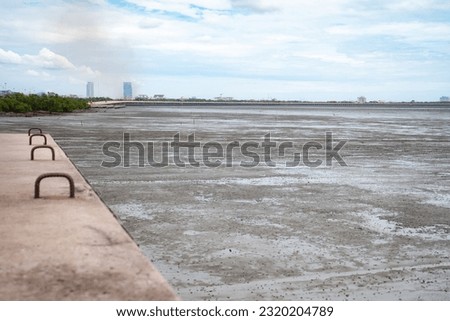 Receding Water During Low Tide Royalty-Free Stock Photo #2320204789