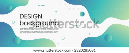 Modern template banner with gradient color. design with liquid shape.