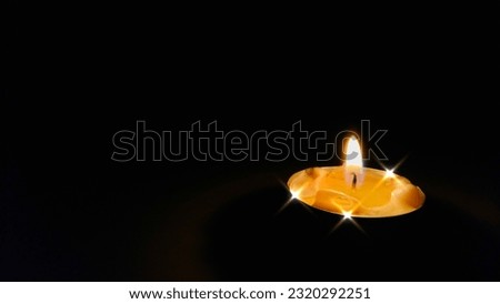 orange candlelight, background and silhouette, warm, relax, spa