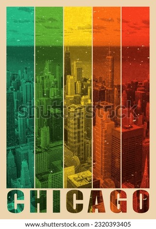 American Travel: Chicago poster Art