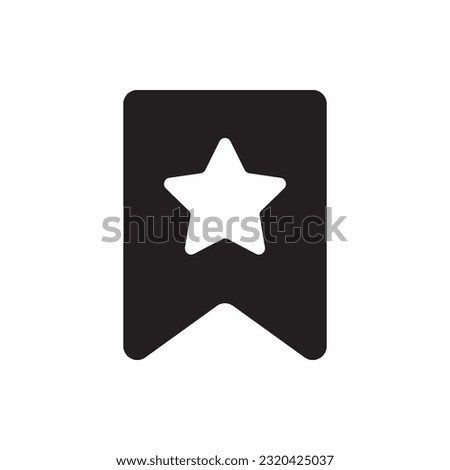 Bookmark or Favorite Icon Vector in White Background