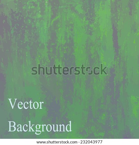 vector green grunge background with space for text or image