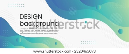 Colorful abstract background with gradient color. Template banner esign with liquid shape.