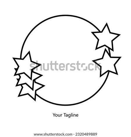 Abstrack Symbol logo on white background, can be used for art companies, sports, etc