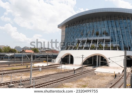 Ankara YHT railway station, for fast high speed train in the capital of Turkey