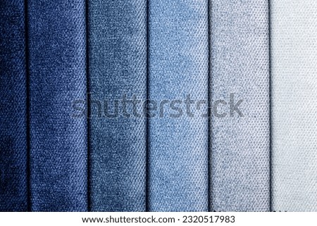different types of fabrics with a pantone color palette