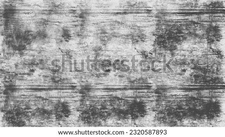 Photo of black and white abstract wood and grunge texture on white background