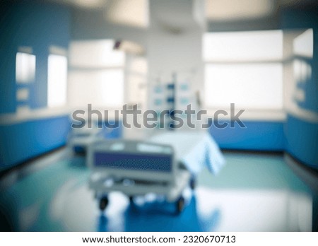 Abstract blur hospital clinic medical interior background