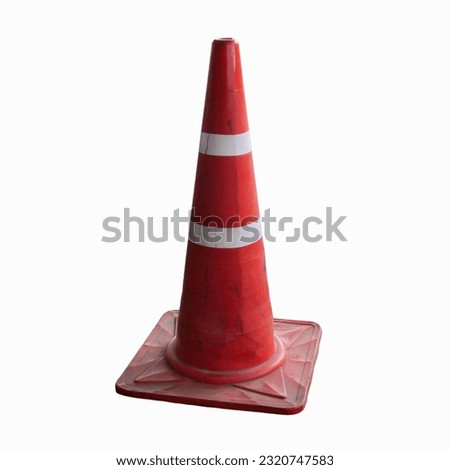 traffic cone object isolated background