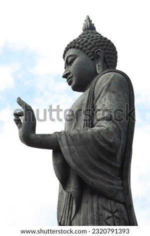  Low Angle Shot of a Big Buddha 