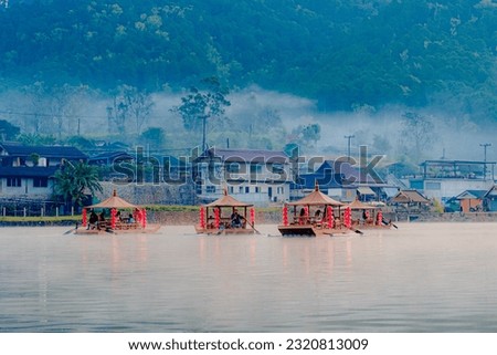 Ban Rak Thai is a small highland village nestled in the lush backcountry of Mae Hong Son province in Northern Thailand, Banrakthai. Royalty-Free Stock Photo #2320813009
