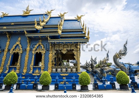 Rong Sua Ten temple or Blue temple in Chiang Rai Province, Thailand