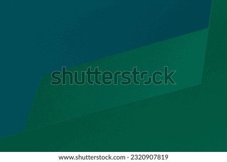 architecture abstract green and blue pale geometric shapes background. Walls detail with subtle abstract patterns, blurred lines stripes and layers. Minimal, modern, design room business template 