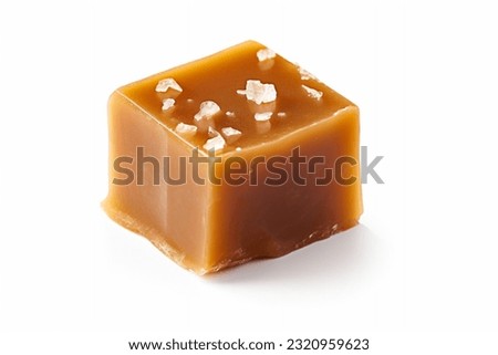 Close up Salted Caramel, a Sweet and Salty Golden Delight Royalty-Free Stock Photo #2320959623