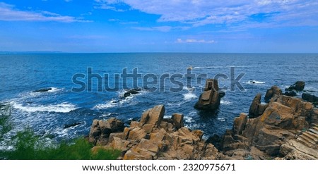 An beautiful seascape picture of black sea in Bulgaria