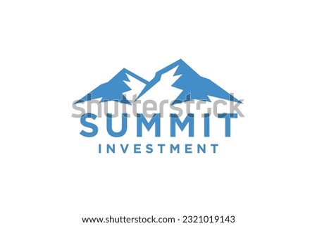 Mountain Logo, Mountain Logo Images. Simple vector logo in a modern style