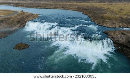 Iceland Waterfall Nature Drone Photo