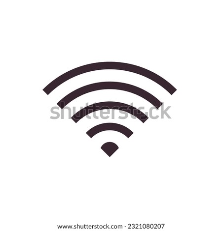 Flat WiFi icon symbol vector Illustration.