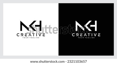 Letter NKH Vector Logo Template Illustration Design