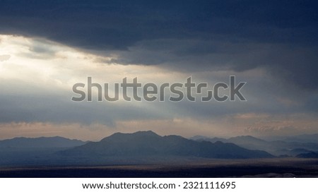 Storm light, Mojave Desert, Mojave Desert, California
