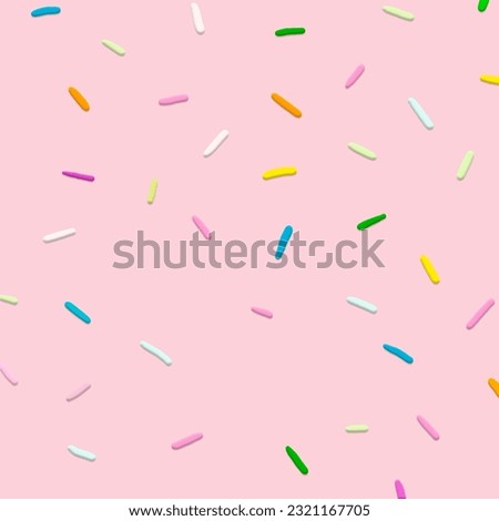 Background of cake sprinkles , falling confetti style pattern background