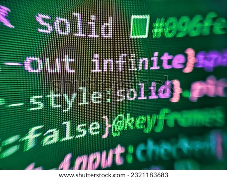 Modern web development background. Tensorflow AI concept. Source code photo. Business background. Laptop screen show abstract computer programming code script. Programming code