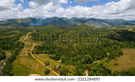 Beautiful drone picture of the Dominican Republic landscape.