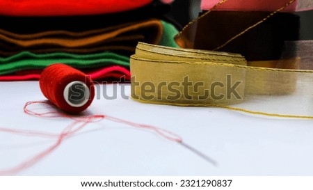 needle and thread for sewing handicrafts