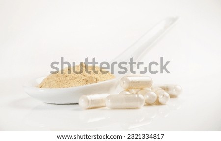Lecithin, phosphatidylserine sunflower powder with capsules