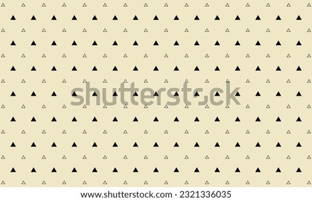 Square seamless background ilustration pattern from black triangle symbols are different sizes vector