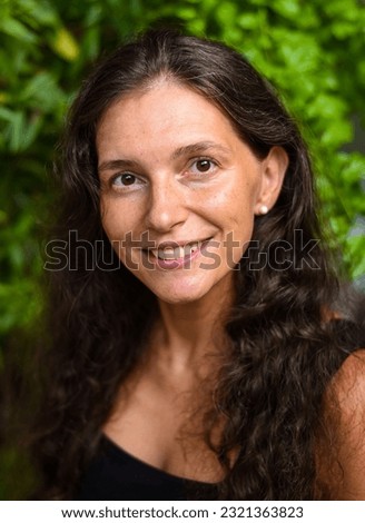 Portrait of 39 years old slavic woman close up without make up Royalty-Free Stock Photo #2321363823