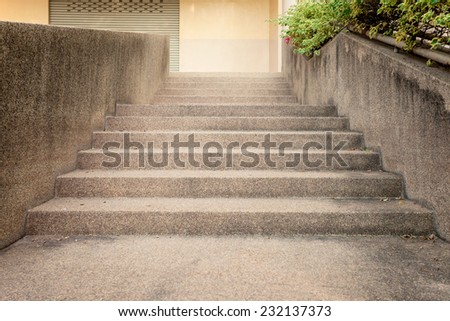 Stair  concrete Royalty-Free Stock Photo #232137373