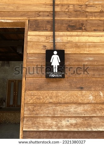 Women’s toilet sign This is restroom in public